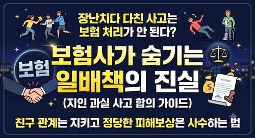 장난치다 다친 사고는 보험 처리가 안 된다? 보험사가 숨기는 일배책의 진실(보험금 지급 사....