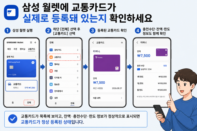갤럭시 교통카드 인식 안됨｜버스·지하철에서 갑자기 안 찍힐 때 해결방법