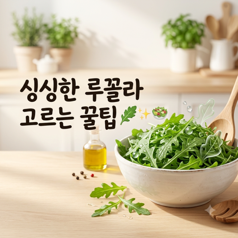 루꼴라 고르는 법, 신선한 잎 색깔·줄기 확인하고 보관하는 방법