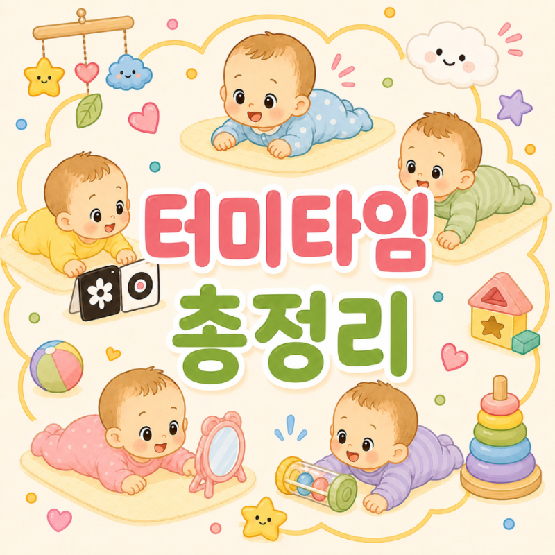 [육아 정보] 터미타임 총정리 : 터미타임, 언제부터 어떻게 시켜야 할까?