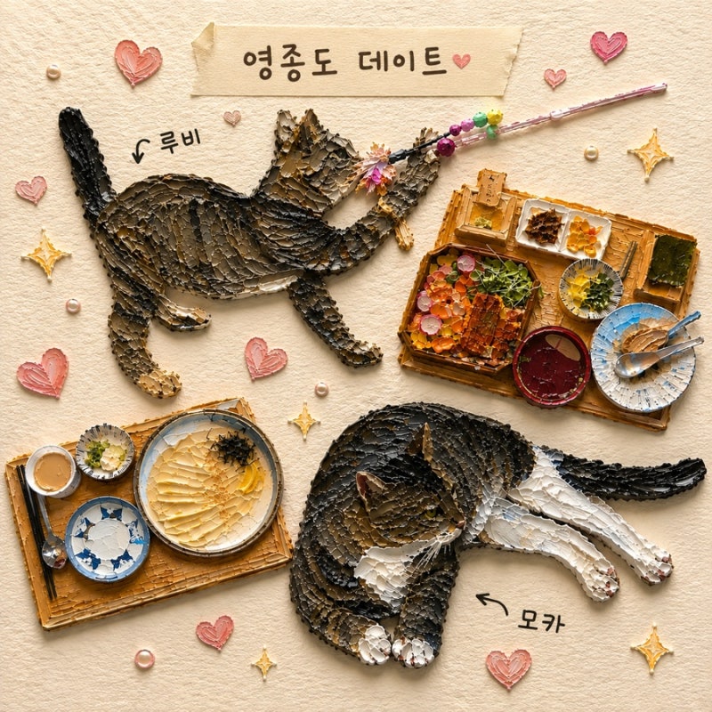 [데이트] 영종도 데이트 코스 / 카페 온앤오프 / 우동단 / 운전연습