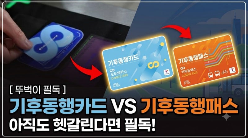 기후동행패스 전환 총정리, 기존 카드 종료 일정부터 K패스 발급 등록 혜택까지