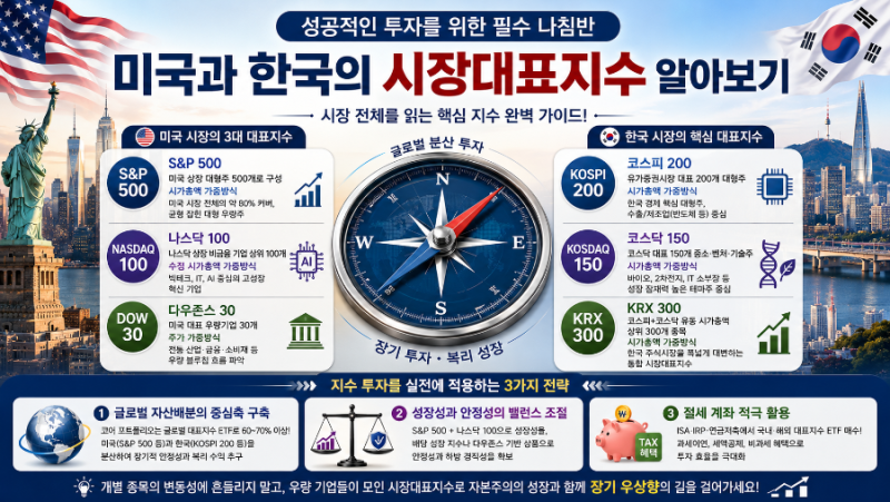 [노후대비 투자공부] 미국과 한국의 지수투자 입문
