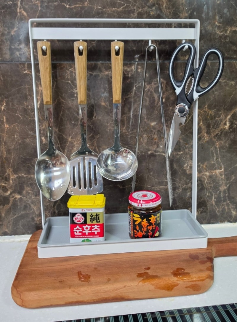 주방 도구 걸이 주방선반 정리 거치대 물빠짐 선반