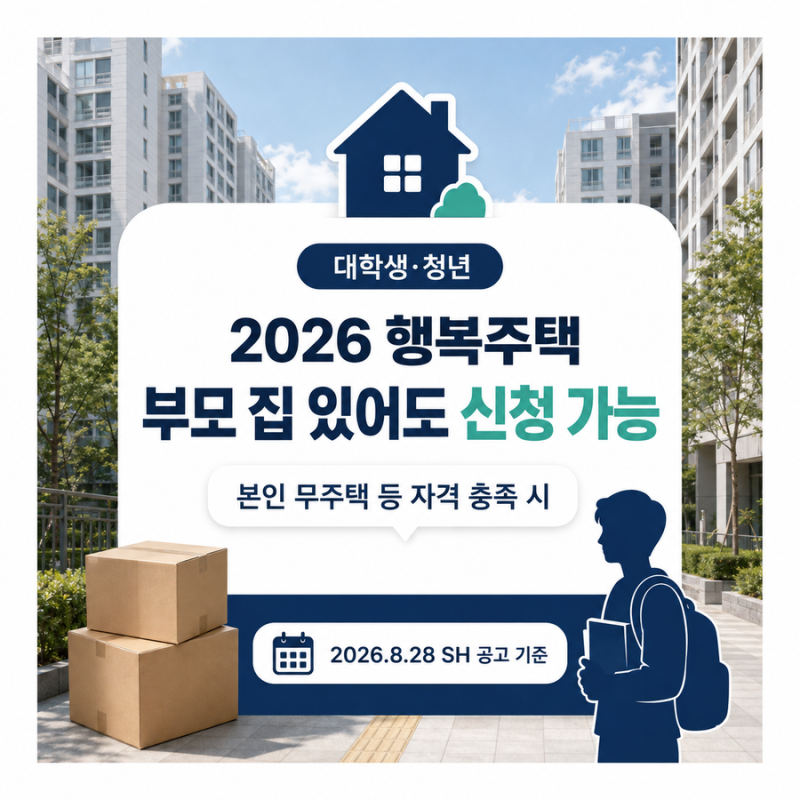 행복주택 부모님 집 있어도 신청 가능할까