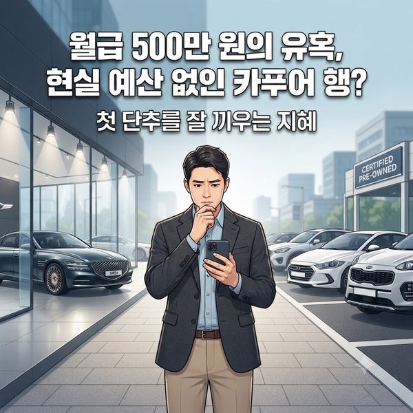 월급 500만 원, 신차냐 중고차냐? 카푸어 안 되는 황금 공식