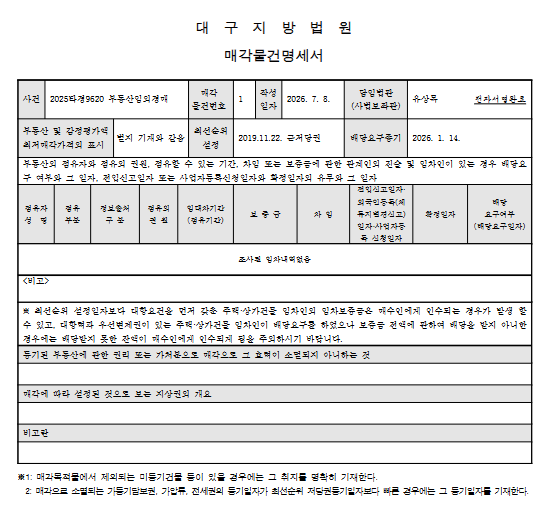 대구 수성구 범어센트럴푸르지오 경매, 10억대 아파트가 7억 1천만원부터? 2025타경9620 사진 9