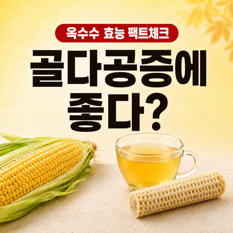 옥수수 효능 팩트체크 | 골다공증에 좋다는 말, 옥수수 속대차까지 진짜 효과 있을까?