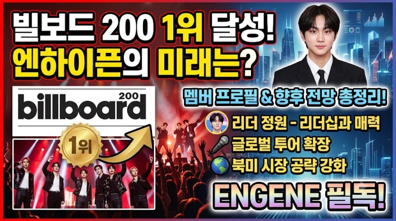 ENHYPEN's Billboard 200 No. 1: Profiles and Future Outlook