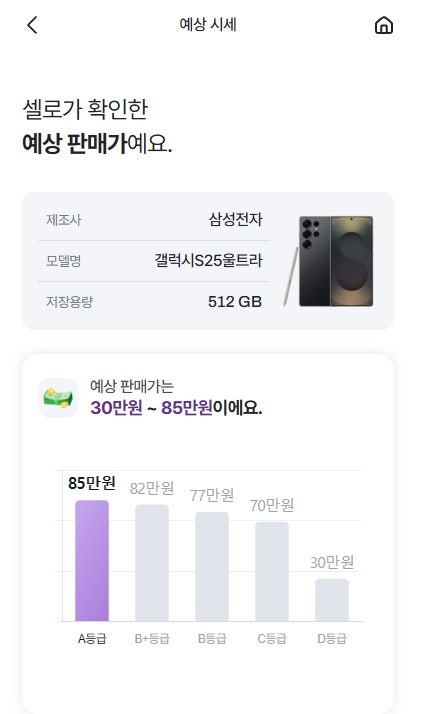 갤럭시 S25울트라 512G "셀로" 중고폰 판매후기!