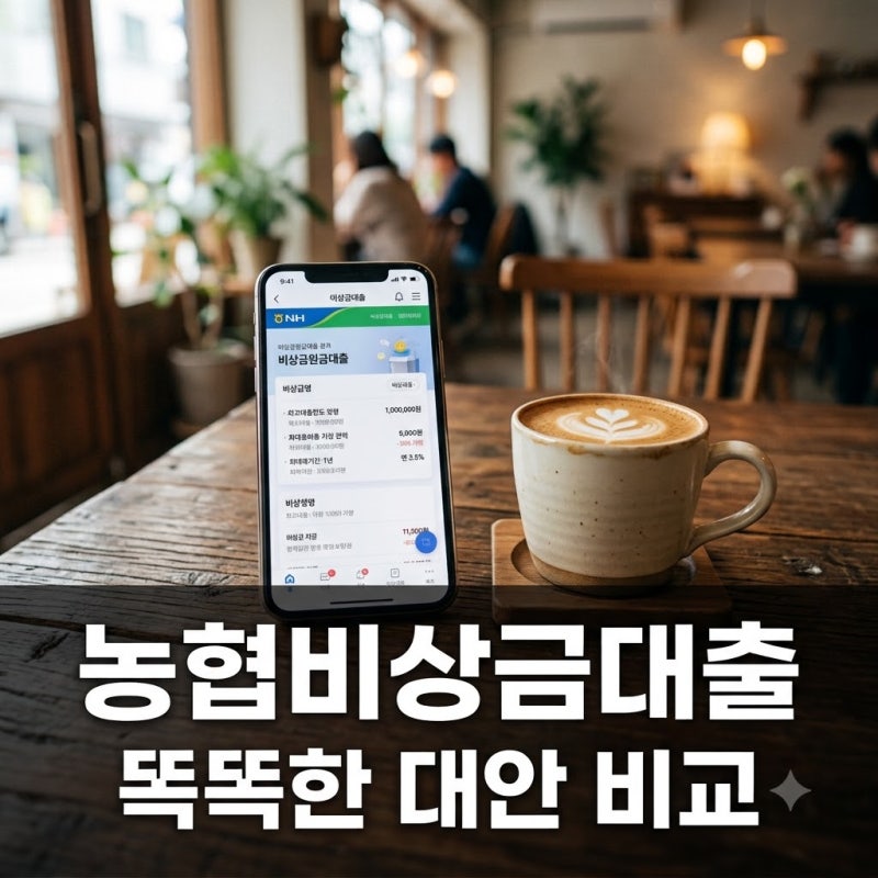 농협비상금대출 다 똑같은 줄 알았는데 아니었네요