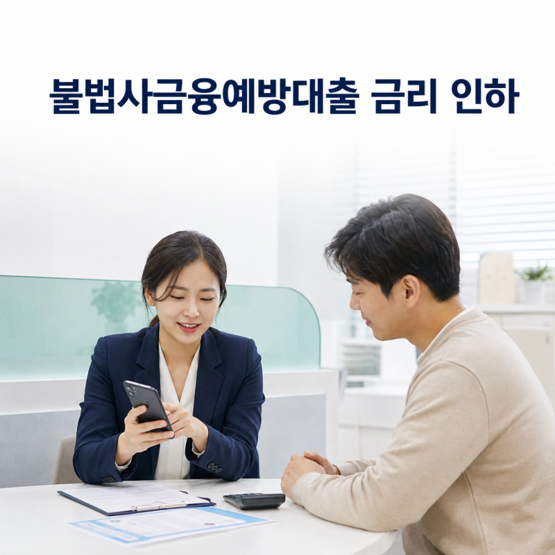 2026 불법사금융예방대출 금리 인하, 100만 원 신청조건과 이자 환급 총정리