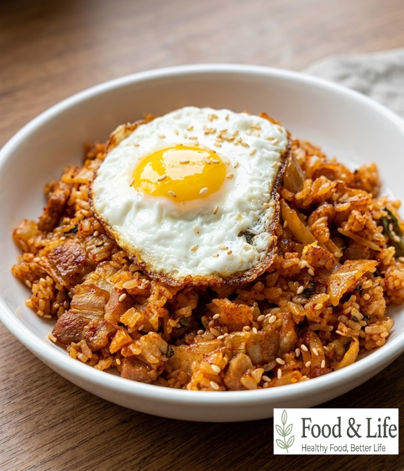 삼겹살 김치볶음밥 황금레시피 (고소하고 맛있는 삼겹살 김치볶음밥 만드는 법)