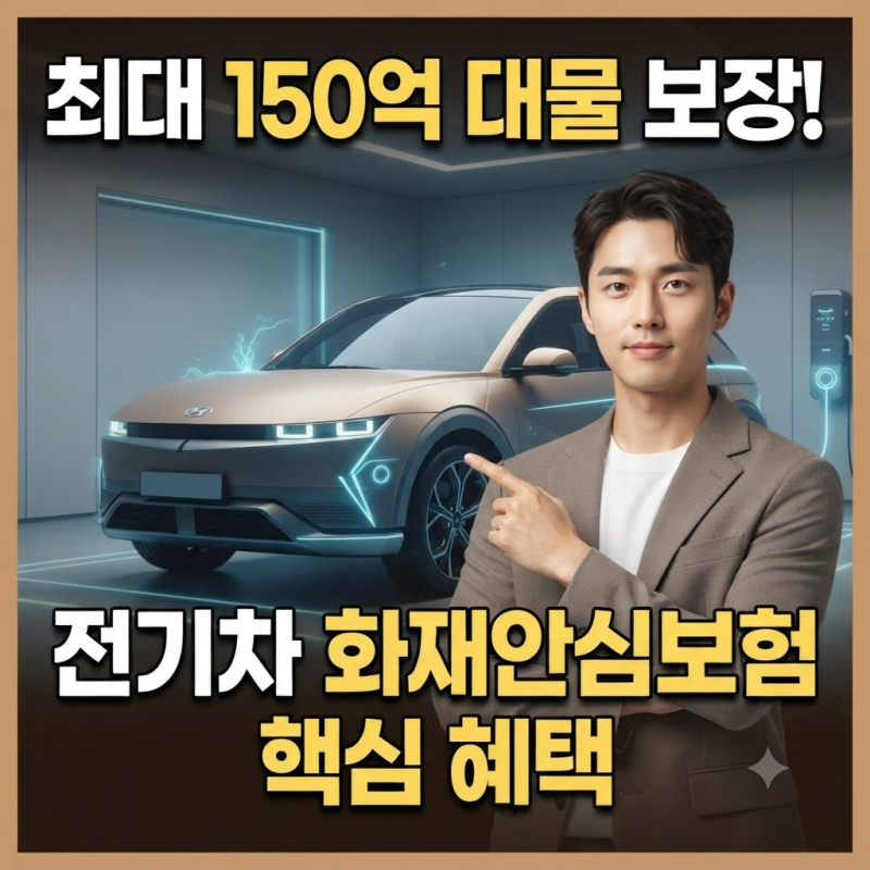 전기차 오너 필수 시청! 주차 및 충전 중 발생하는 전기차 화재 피해를 최대 150억 보장 범위 ....