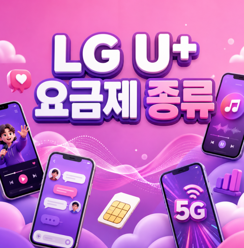 LG U+ 요금제 종류, LTE·5G 뭐가 달라졌을까? 2026 최신 정리
