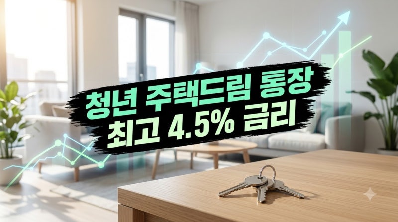 2026 청년 주택드림 청약통장 가입 조건 총정리: 연소득 5천만원 이하·최대 4.5% 우대금리 및 2%....