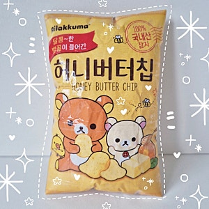 [종이스퀴시 도안] 리락쿠마 허니버터칩 과자 종이 스퀴시 무료 도안 공유!