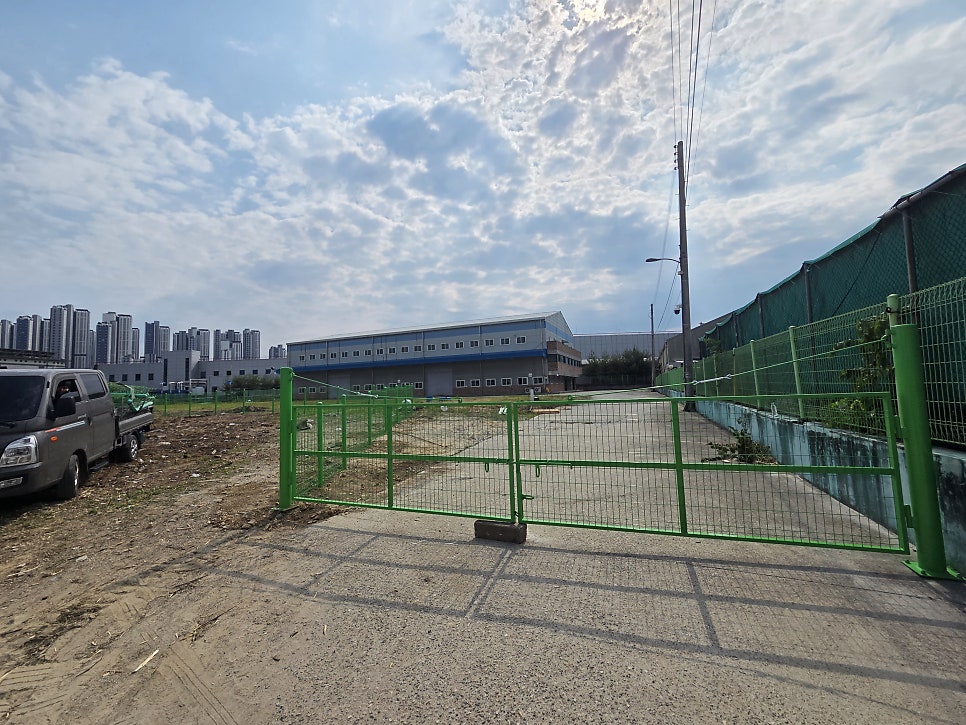 평택휀스 공장부지 총길이 300M 공터 펜스 설치