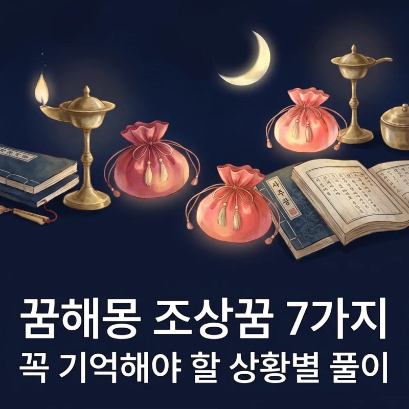 꿈해몽 조상꿈 7가지, 꼭 기억해야 할 상황별 풀이