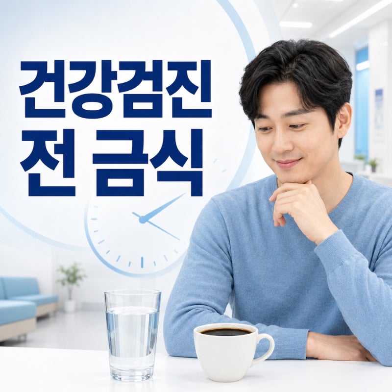 건강검진 전 물 한 모금 괜찮을까? 금식시간과 약 복용 총정리