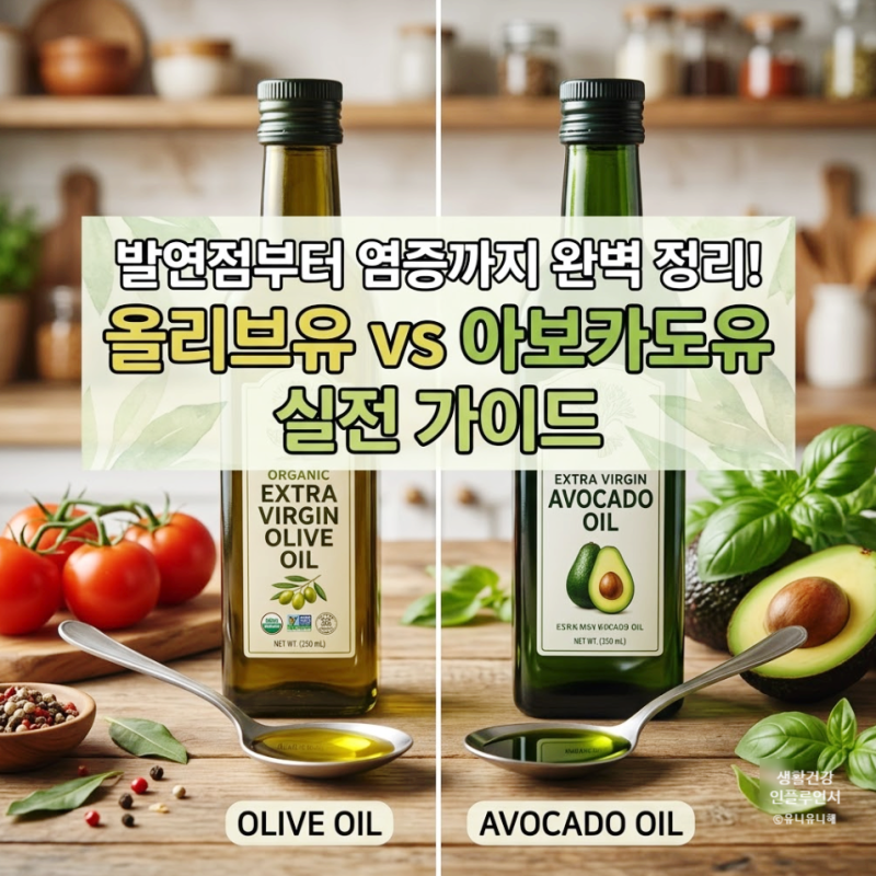 포도씨유, 카놀라유 쓰지 마세요? 올리브유 아보카도오일 효능 및 제대로 고르는법