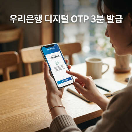 우리은행 디지털 OTP 발급: 3분이면 비대면 이체 한도 UP! (간편 발급 완벽 가이드)