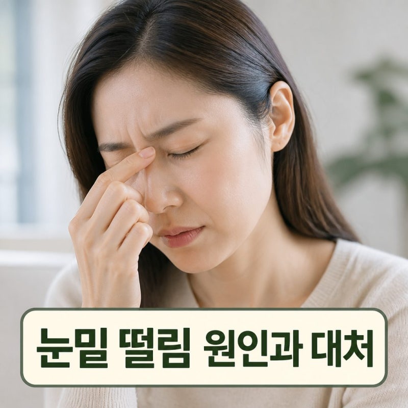 “마그네슘 부족인 줄 알았는데…” 왼쪽 눈밑 떨림 지속된다면 꼭 확인하세요