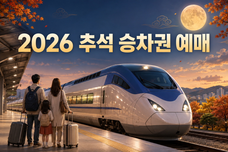 2026 추석 KTX·SRT 승차권 예매 일정｜노선별 날짜·통합회원·결제 기한
