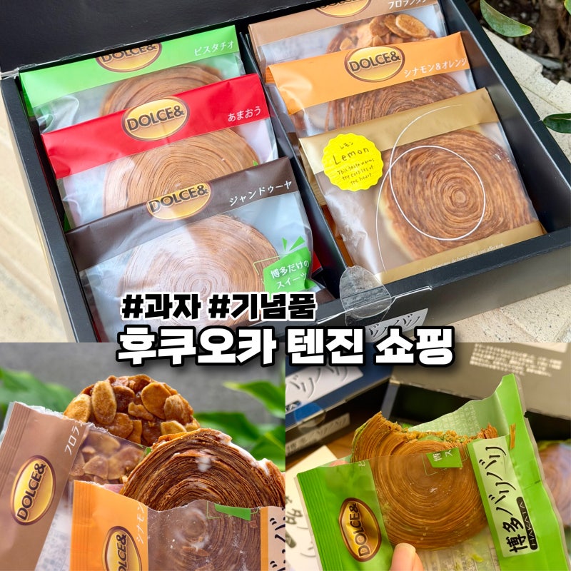 후쿠오카 텐진 쇼핑 자유여행 원빌딩 과자 먹거리 돌체안도 기념품 추천