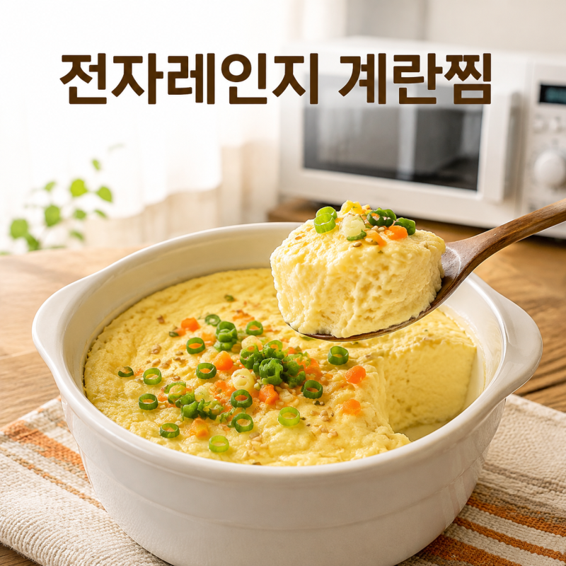 전자레인지 계란찜 만드는 법, 실패 없이 촉촉하게 익히는 5분 레시피