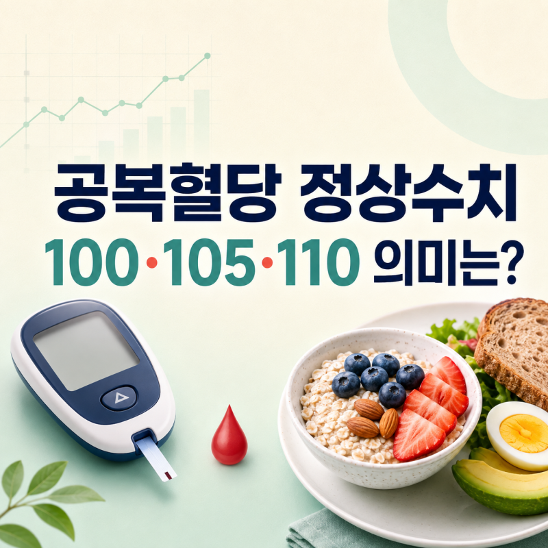 공복혈당 정상수치 100·105·110 의미는? 당뇨 전단계 기준 총정리