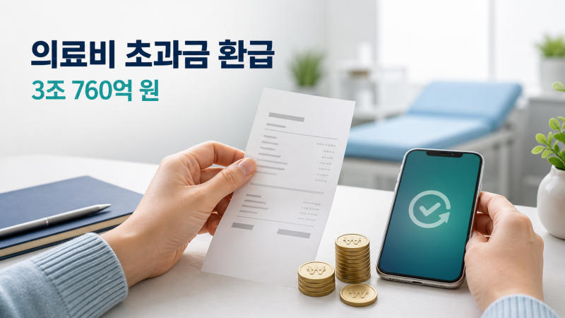 의료비 초과금 3조760억원 환급... 신청 방법 지급일은?