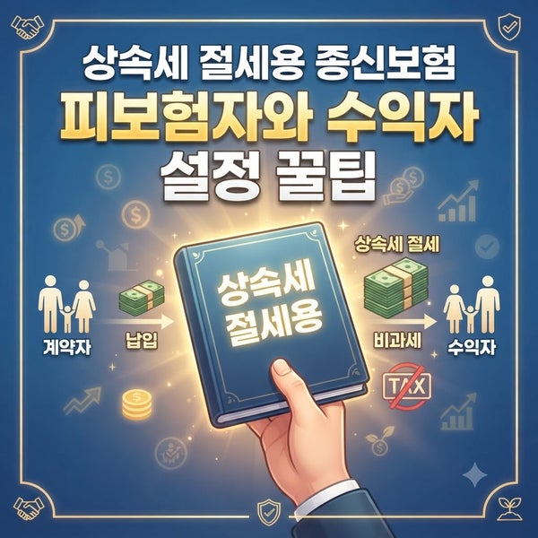 상속세 절세용 종신보험, 피보험자와 수익자 설정 꿀팁