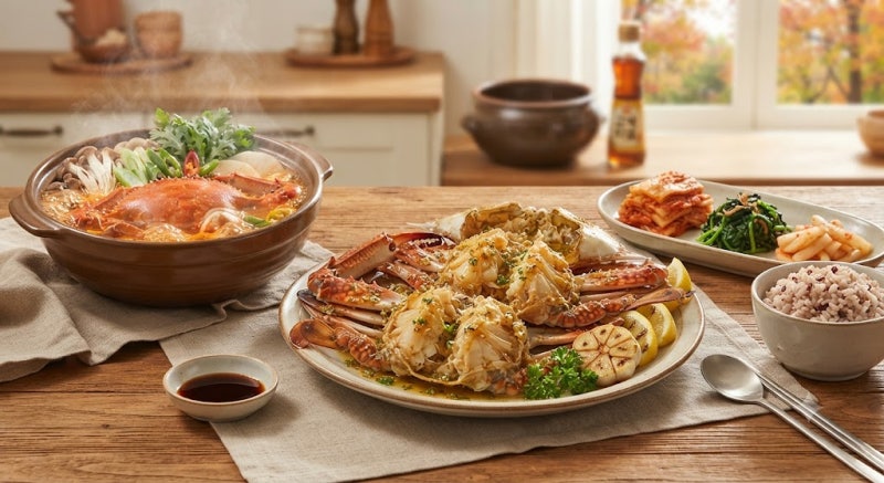 가을철 살이 꽉 찬 '숫꽃게' 제철의 맛을 즐겨보세요!