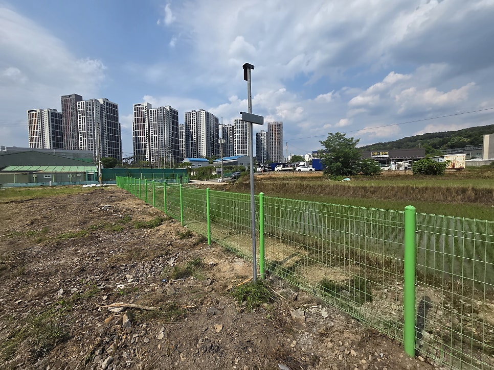 평택휀스 공장부지 총길이 300M 공터 펜스 설치