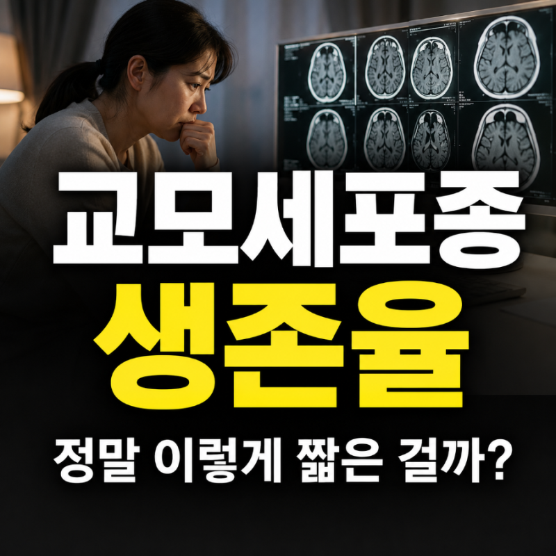 교모세포종 생존율, 뇌종양 중에서도 특히 주의해서 보는 이유