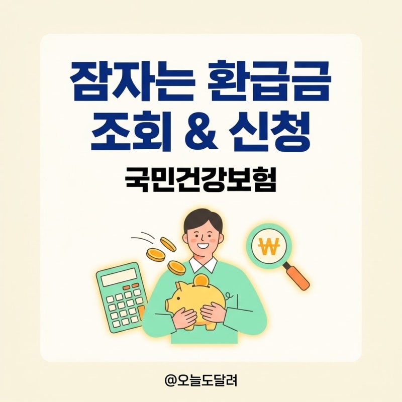 잠자는 국민건강보험 환급금 조회 방법 및 본인부담상한제 신청 총정리