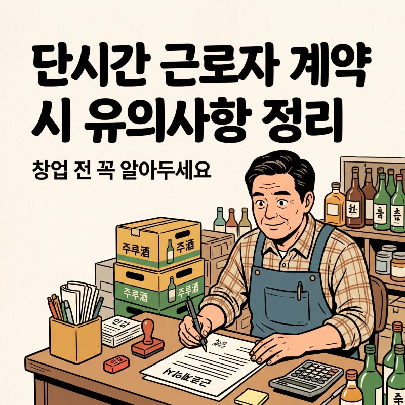 단시간 근로자 계약 시 유의사항 정리와 팁 대방출