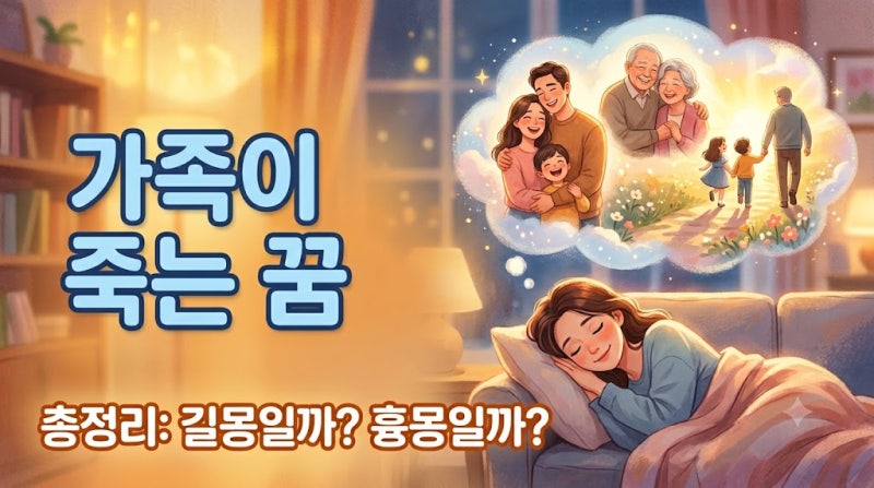 가족이 죽는 꿈 해몽 총정리 (길몽일까 흉몽일까)