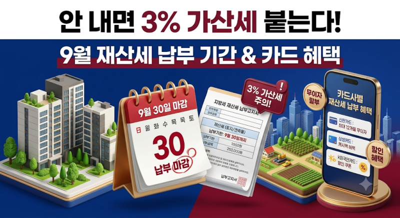 9월 정기분 재산세 위택스·이택스 스마트폰 간편 납부 방법 및 절세 꿀팁 총정리