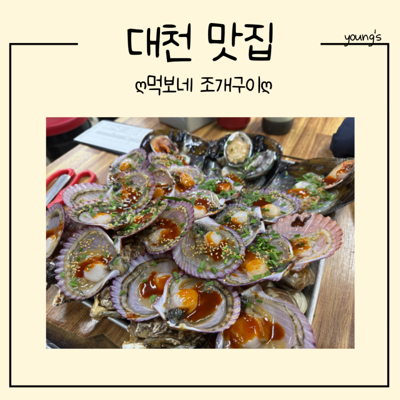 [대천] 대천 해수욕장 조개구이 맛집! 먹보네 조개구이 솔직 리뷰
