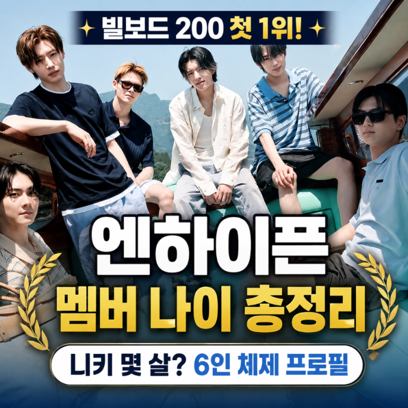 엔하이픈 멤버 나이 총정리, 니키 몇 살? 빌보드 1위까지