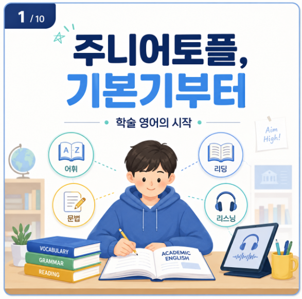 주니어토플 준비, 이후 토플까지 이어지는 영어 기본기 만드는 법