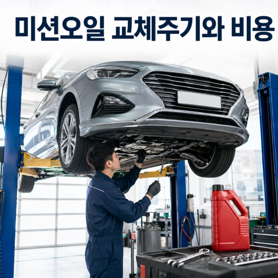 미션오일 교체주기와 비용, 드레인식·순환식 차이 총정리