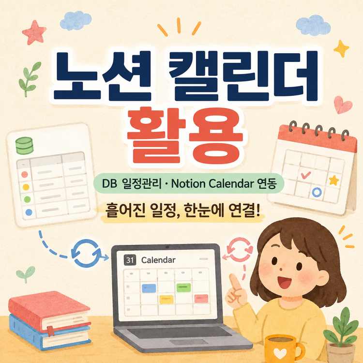 노션 캘린더 사용법, 데이터베이스 일정 관리와 Notion Calendar 연동하기