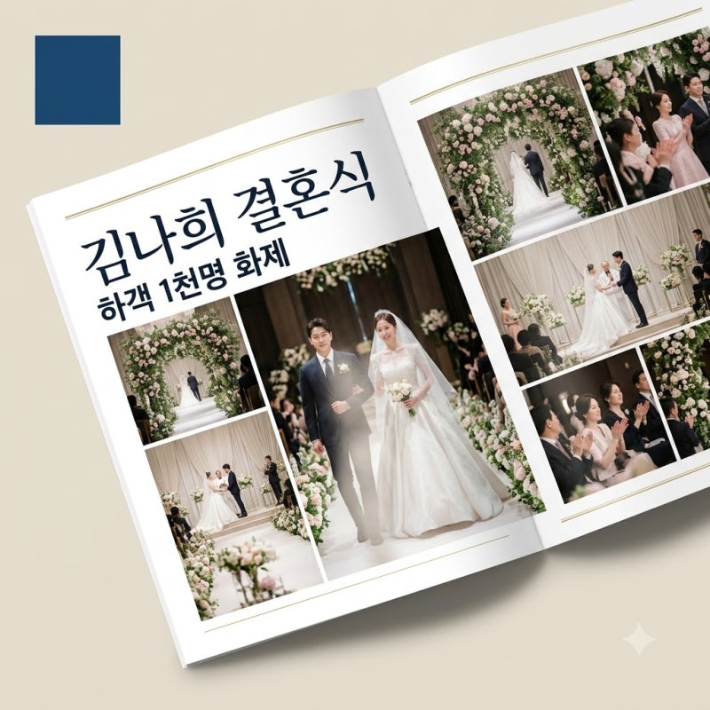 김나희 결혼식 하객 1천명 모였다! 이찬원 사회·송가인 축가 현장 총정리