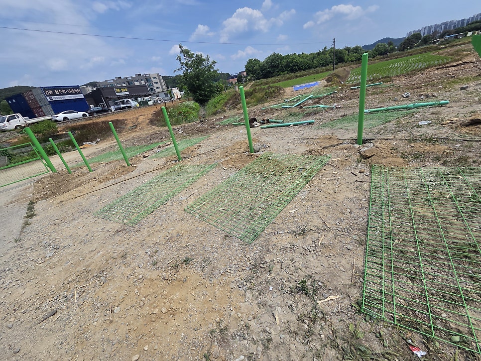 평택휀스 공장부지 총길이 300M 공터 펜스 설치