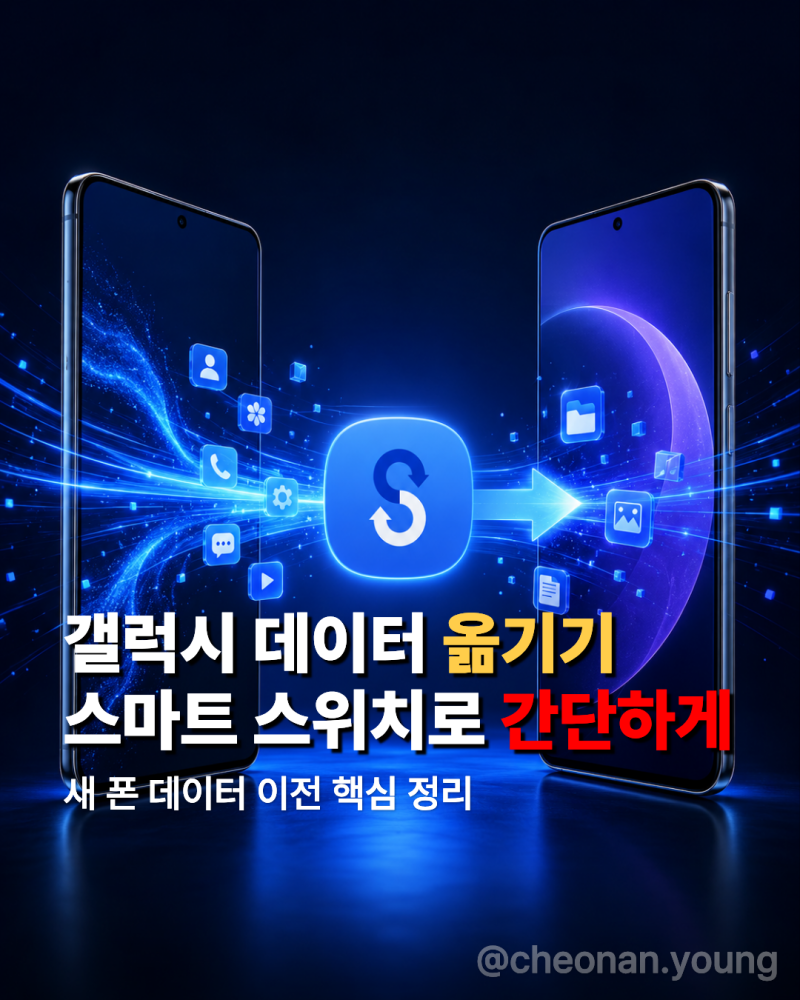 갤럭시 데이터 옮기기, 스마트 스위치로 사진·카톡까지 한 번에