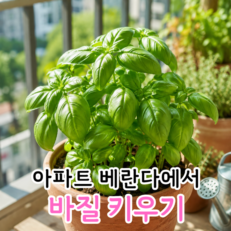 베란다 바질 키우기, 물주기부터 순지르기 수확까지