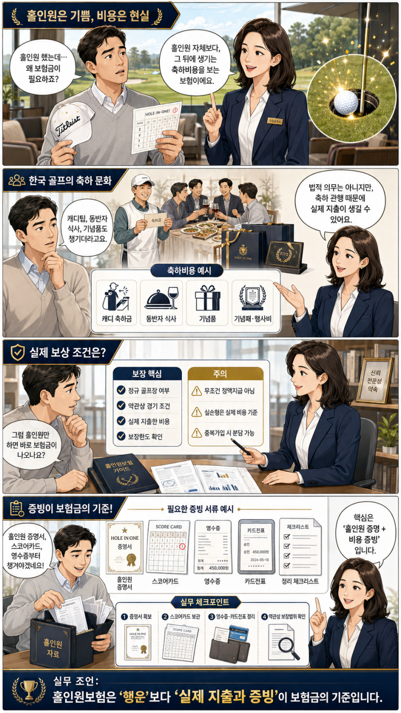 홀인원보험, 굳이 보험금이 필요할까? 실제 보상조건과 증빙까지